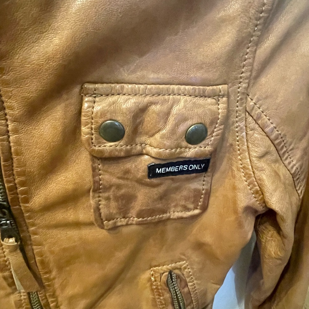 Leather members only jacket. Size xs - Picture 2 of 6